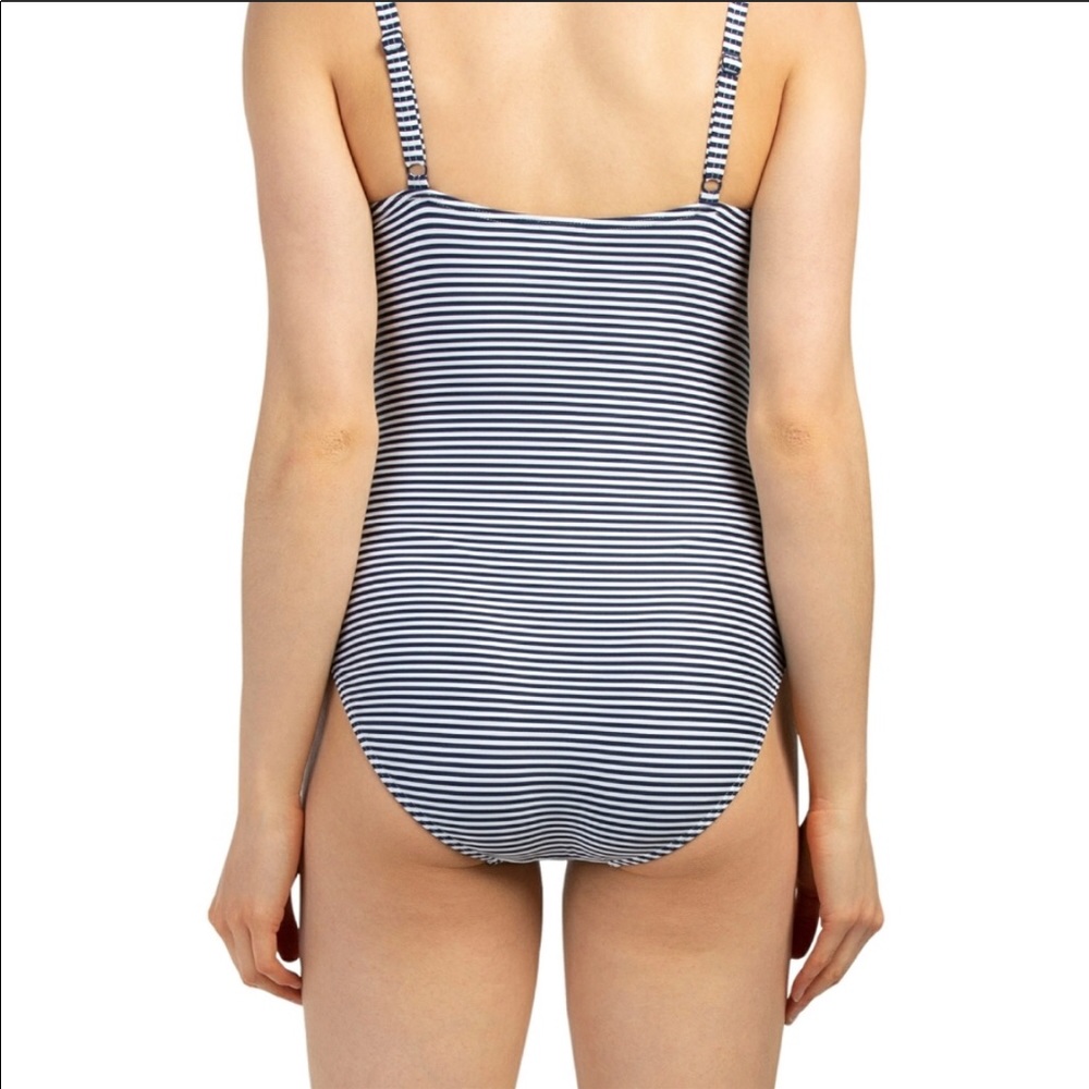 Niptuck Swim Sorrento Stripe Joanne One-Piece Navy Size 6 - Picture 3 of 3